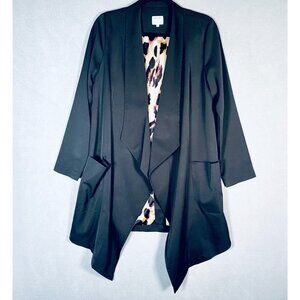 Amaryllis Jacket Womens S Gray Open Front Career City Chic Whimsygoth